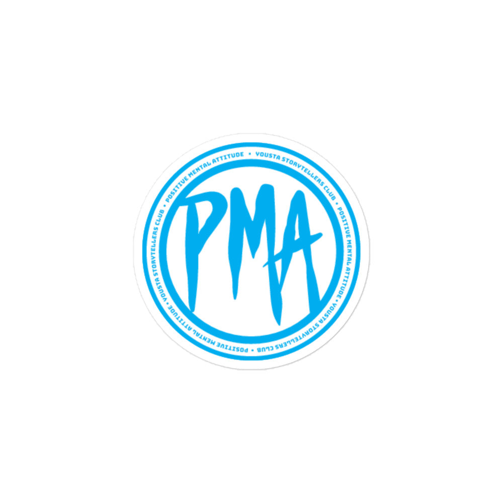 PMA stickers ( Blue and white)